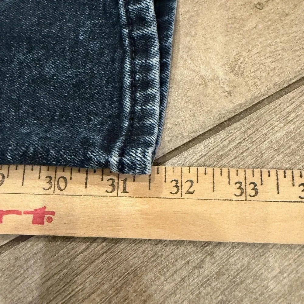FRAME Jeans Mens 34 Blue black Organic Cotton Dark Wash L'Homme Skinny Stretch